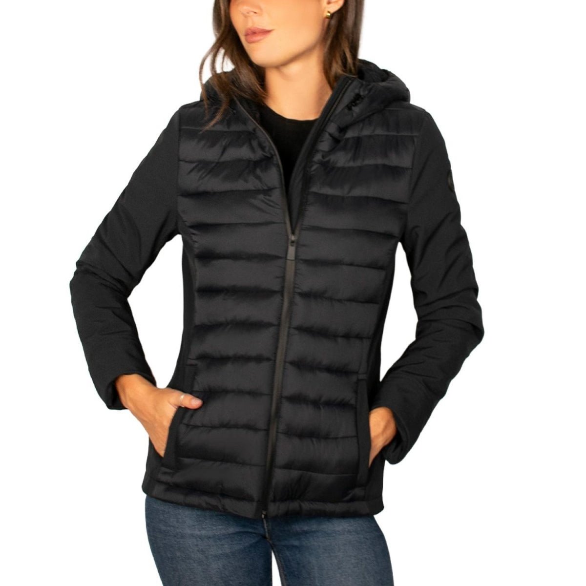 Chamarra Para Mujer Capitonada Con Gorra - Greenlander