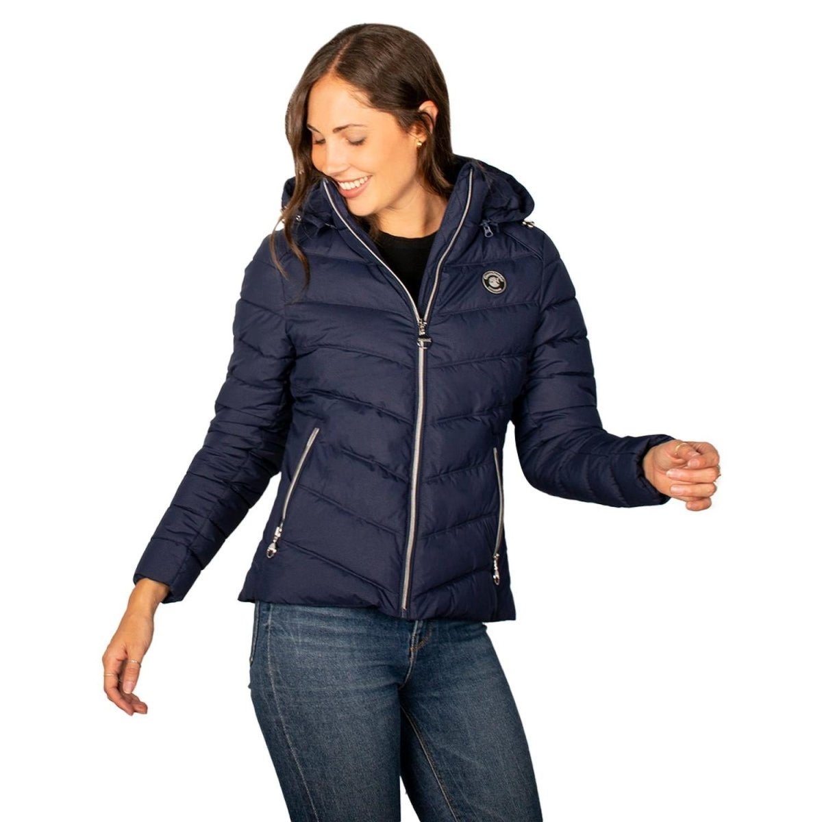 Chamarra Para Mujer Capitonada Con Gorro Desmontable - Greenlander