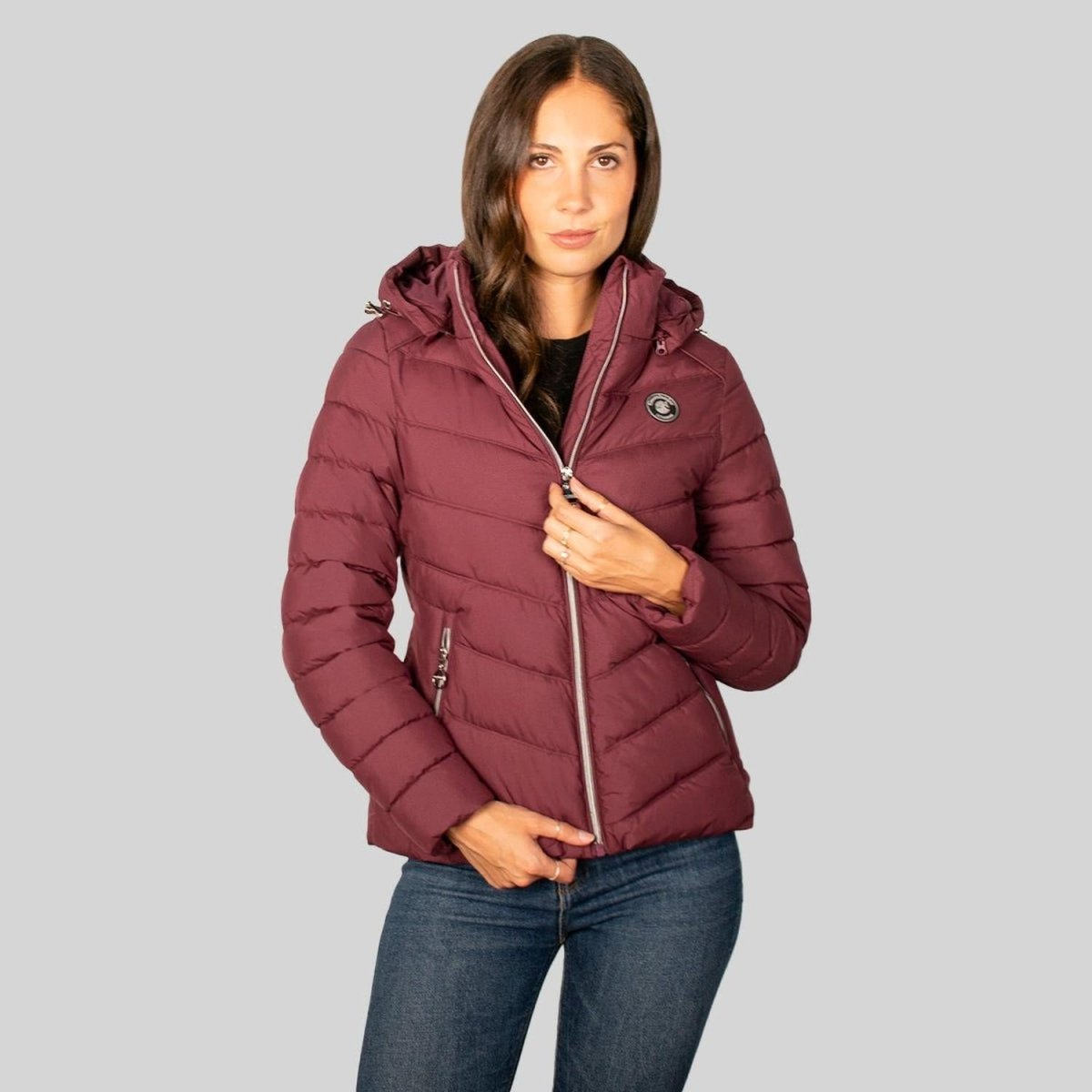 Chamarra Para Mujer Capitonada Con Gorro Desmontable - Greenlander