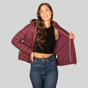 Chamarra Para Mujer Capitonada Con Gorro Desmontable - Greenlander