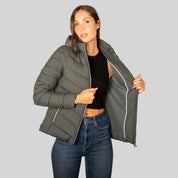 Chamarra Para Mujer Capitonada Con Gorro Desmontable - Greenlander