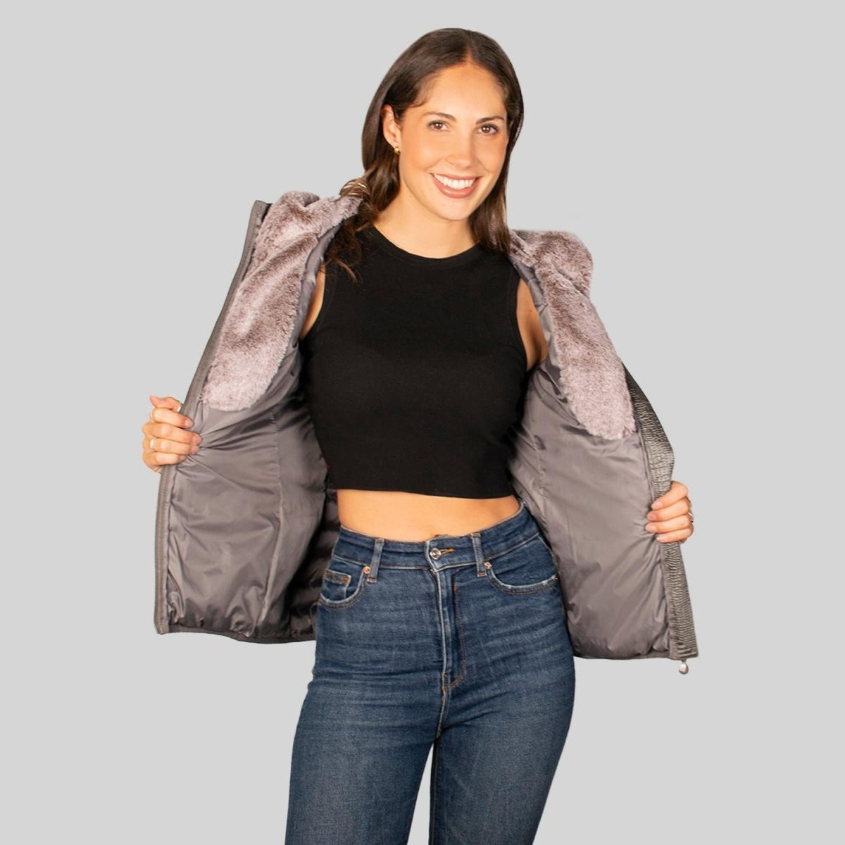 Chamarra Para Mujer Capitonada Con Gorro - Greenlander