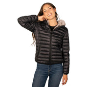 Chamarra Para Mujer Capitonada Con Gorro - Greenlander