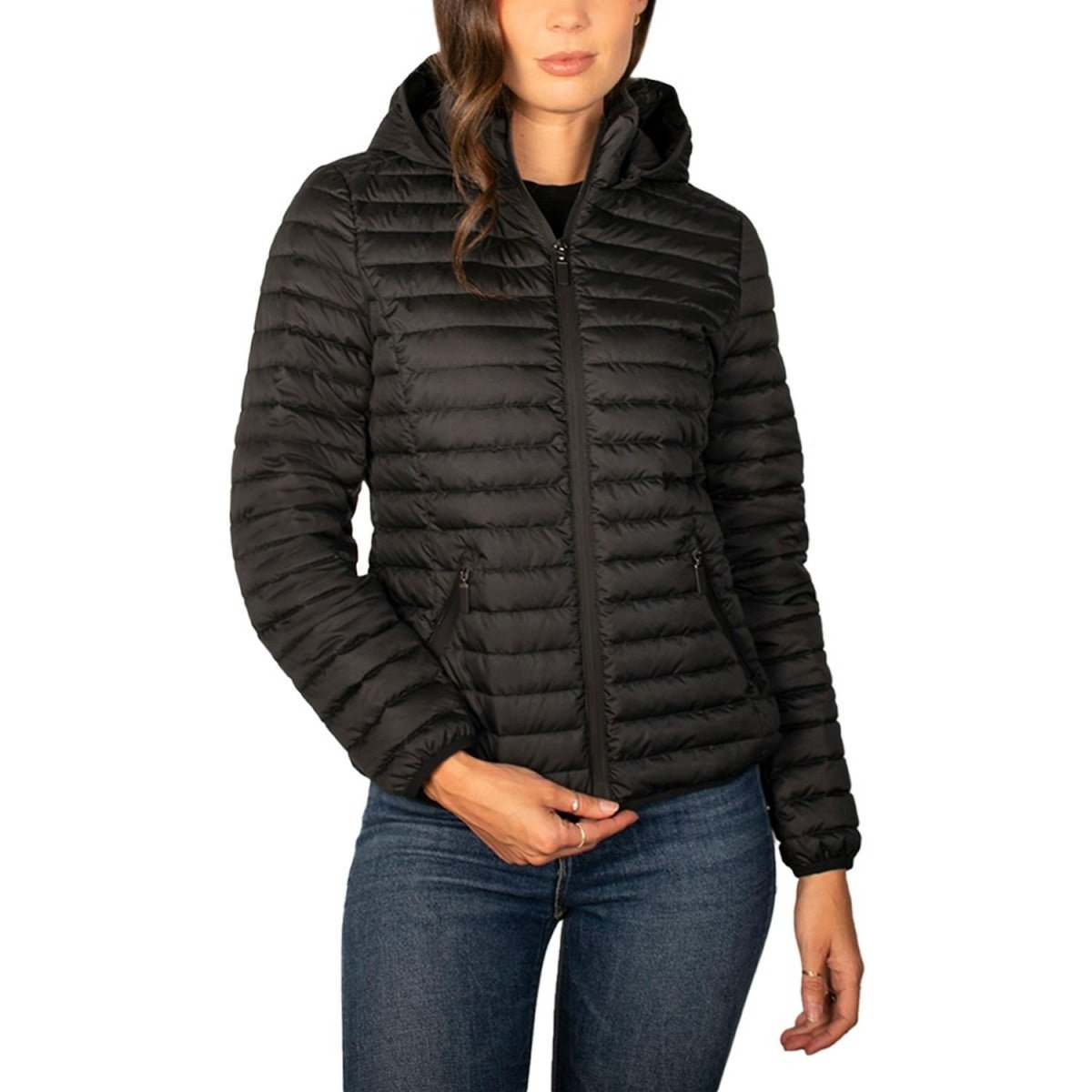 Chamarra Para Mujer Capitonada Con Gorro - Greenlander