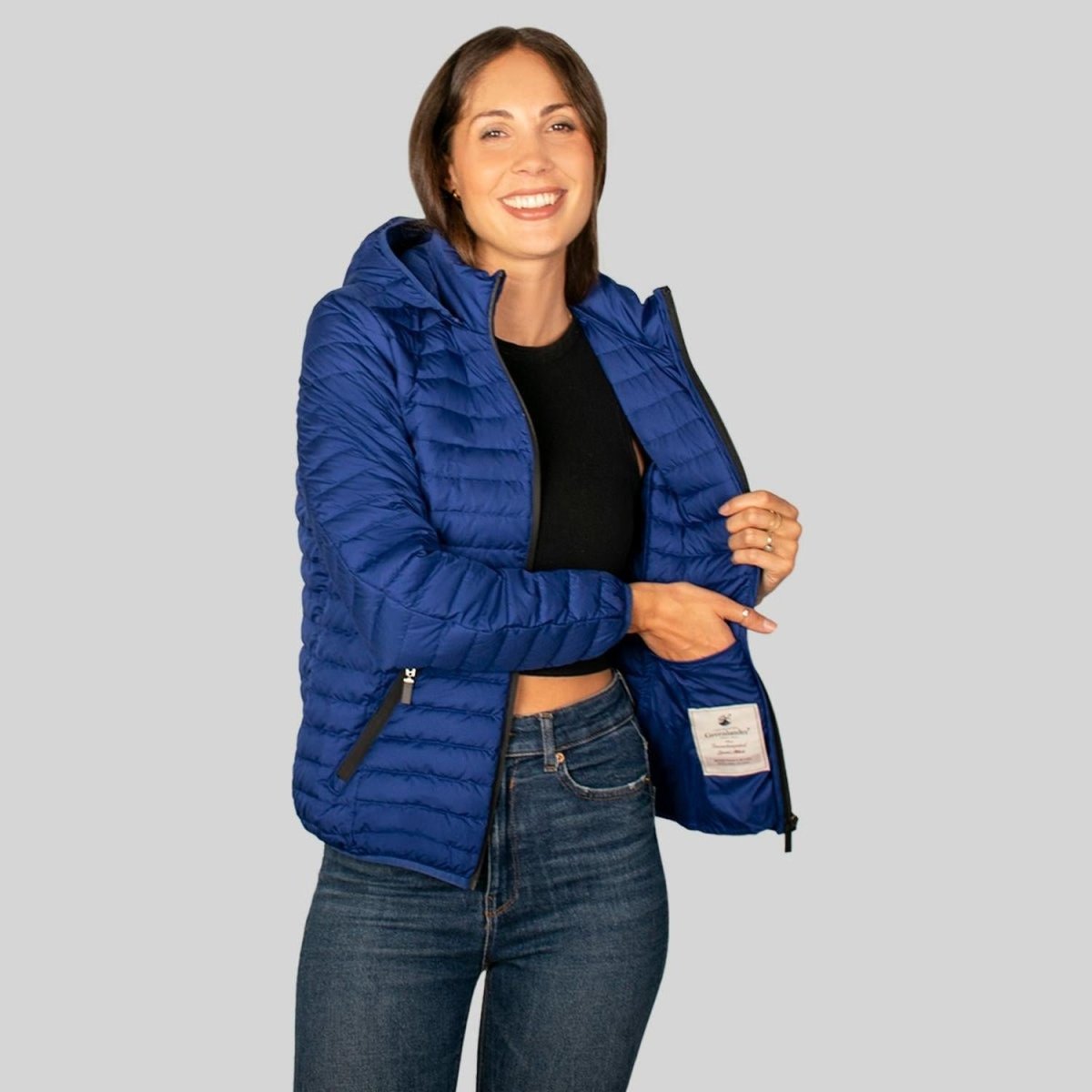 Chamarra Para Mujer Capitonada Con Gorro - Greenlander