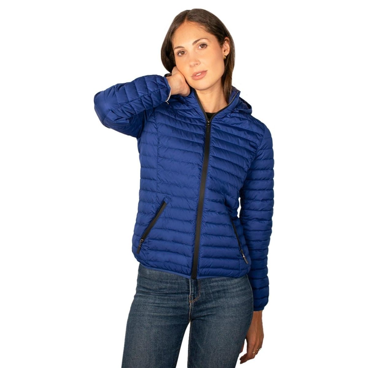 Chamarra Para Mujer Capitonada Con Gorro - Greenlander