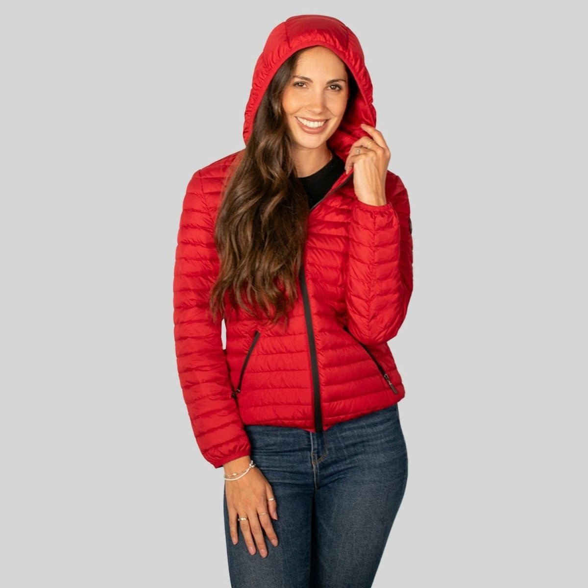 Chamarra Para Mujer Capitonada Con Gorro - Greenlander