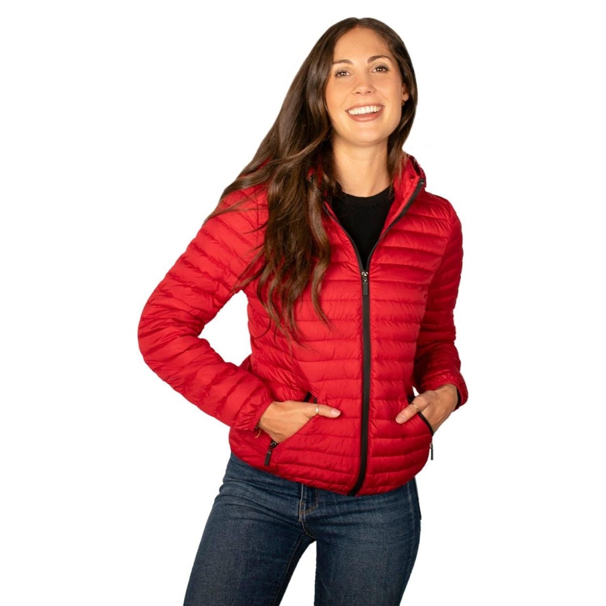 Chamarra Para Mujer Capitonada Con Gorro - Greenlander