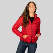 Chamarra Para Mujer Capitonada Con Gorro - Greenlander