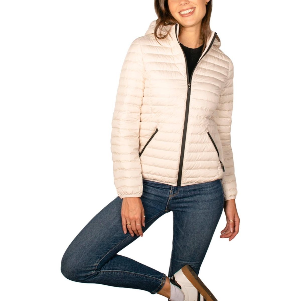 Chamarra Para Mujer Capitonada Con Gorro - Greenlander