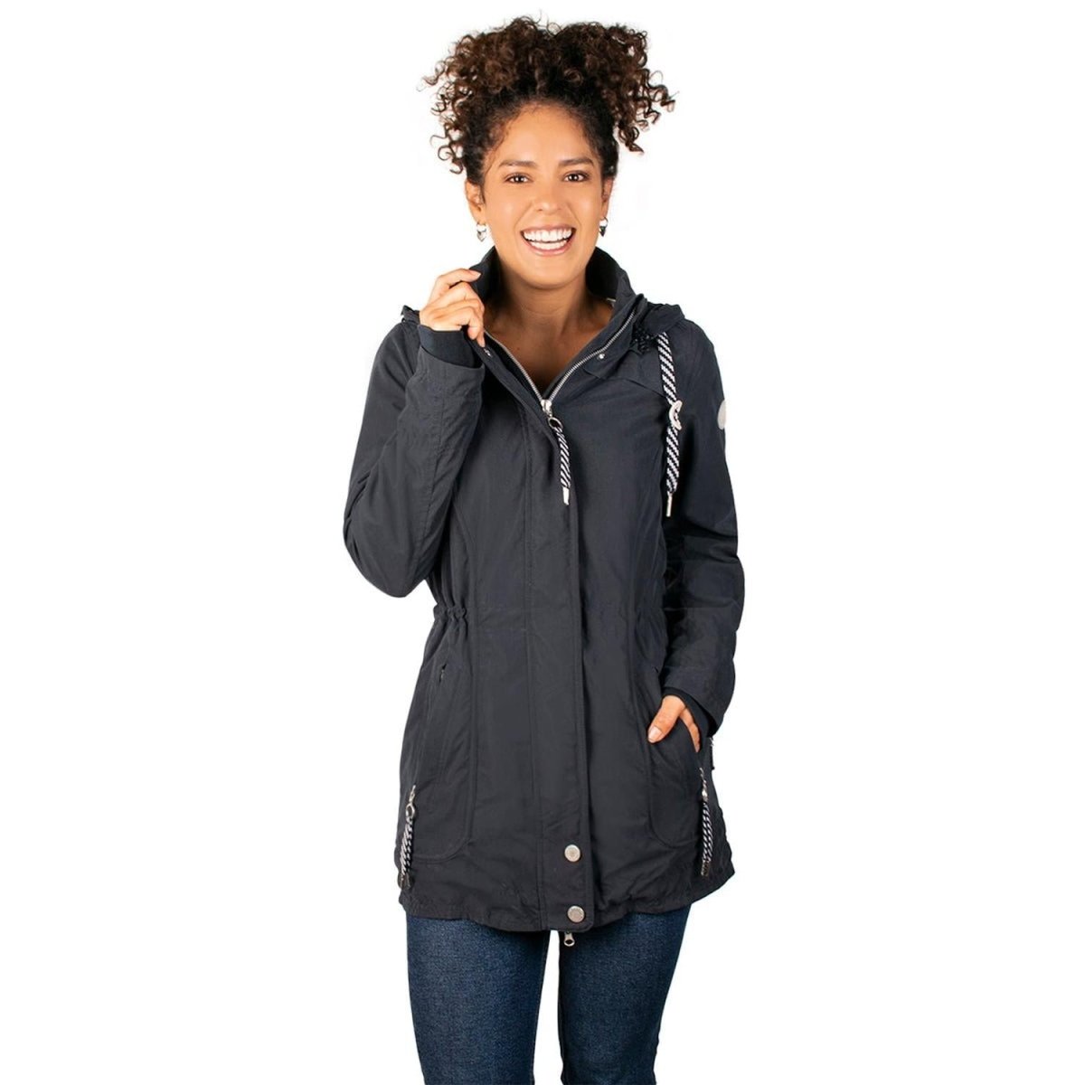 Chamarra Rompevientos Con Jaretas Mujer - Greenlander