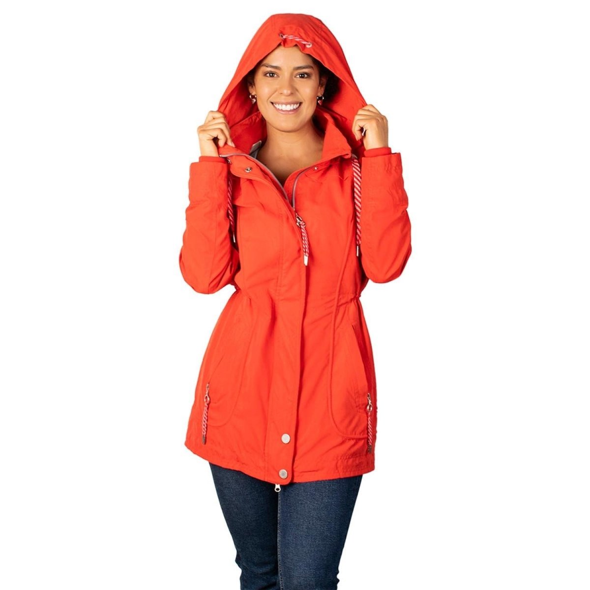 Chamarra Rompevientos Con Jaretas Mujer - Greenlander