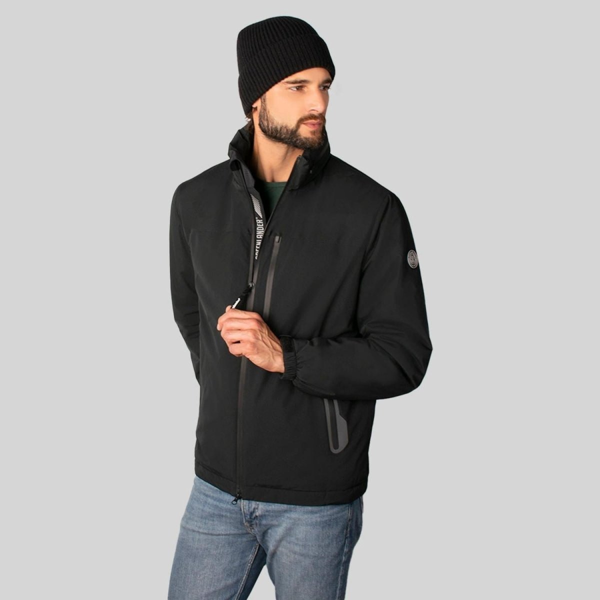Chamarra Rompevientos Hombre Con Gorro Oculto Greenlander - Greenlander