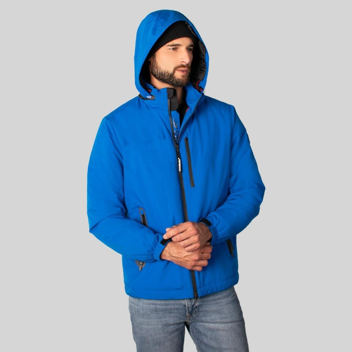 Chamarra Rompevientos Hombre Con Gorro Oculto Greenlander - Greenlander