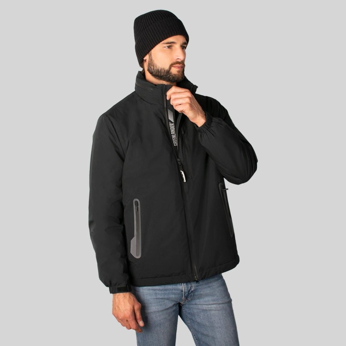 Chamarra Rompevientos Hombre Con Gorro Oculto Greenlander - Greenlander