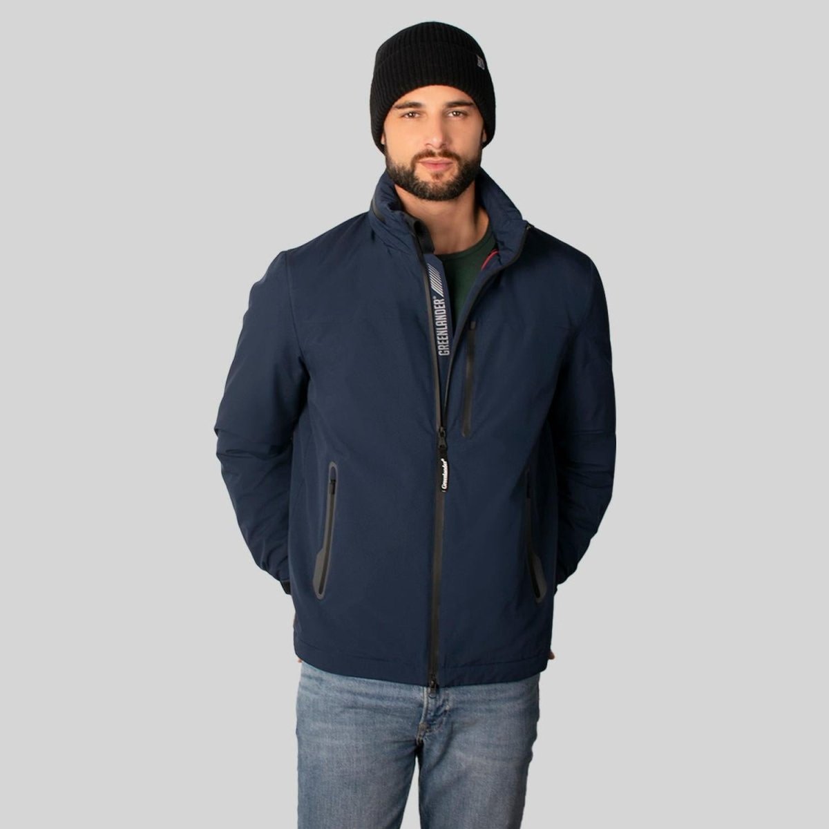 Chamarra Rompevientos Hombre Con Gorro Oculto Greenlander - Greenlander