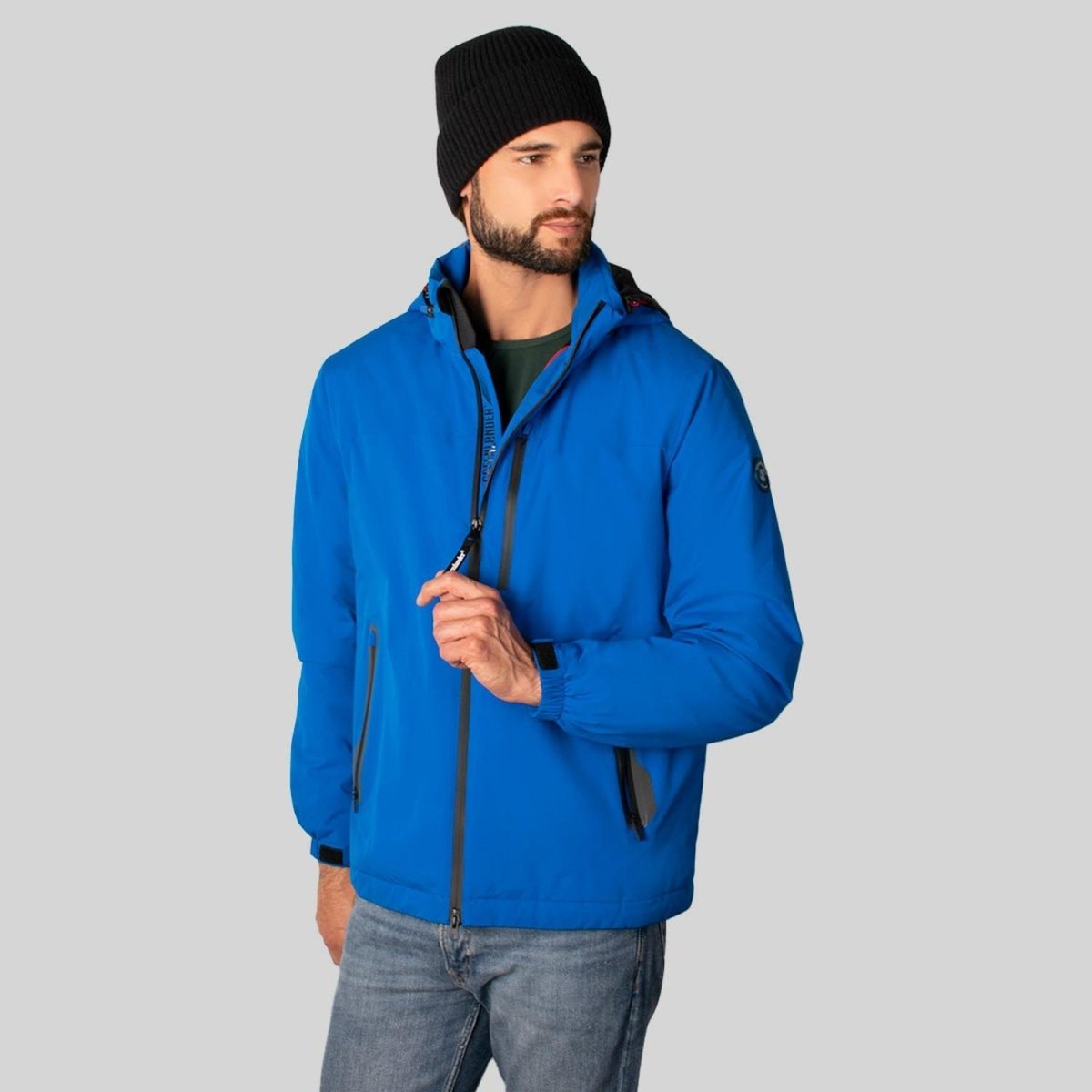 Chamarra Rompevientos Hombre Con Gorro Oculto Greenlander - Greenlander