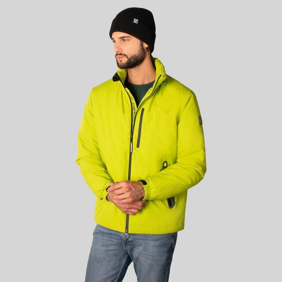 Chamarra Rompevientos Hombre Con Gorro Oculto Greenlander - Greenlander