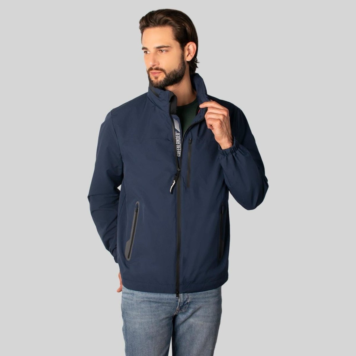 Chamarra Rompevientos Hombre Gorro Oculto Greenlander - Greenlander