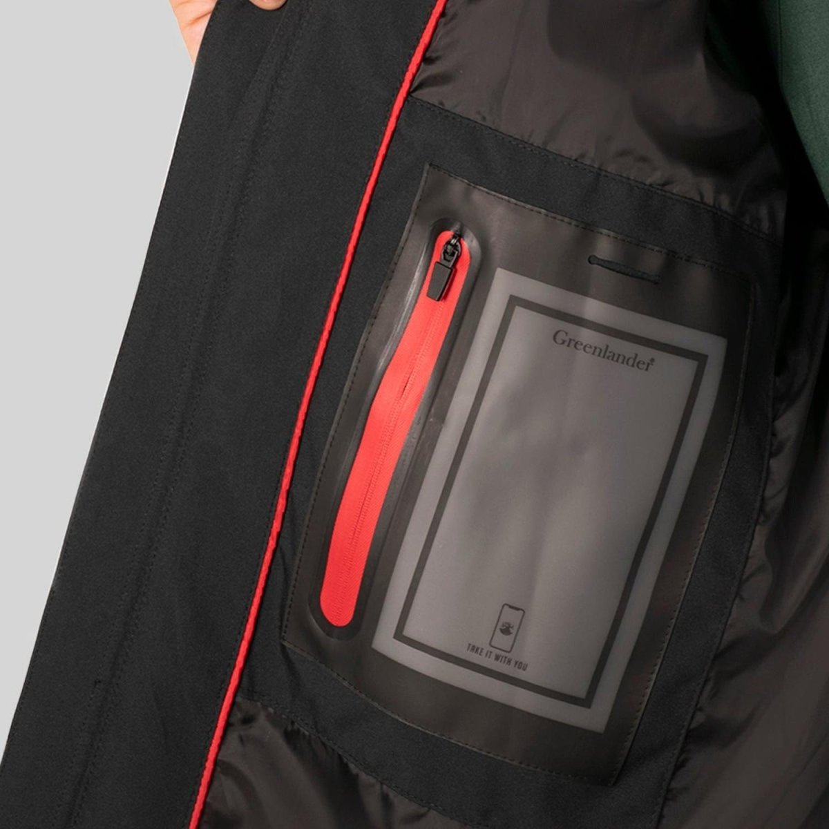 Chamarra Rompevientos Hombre Gorro Oculto Greenlander - Greenlander