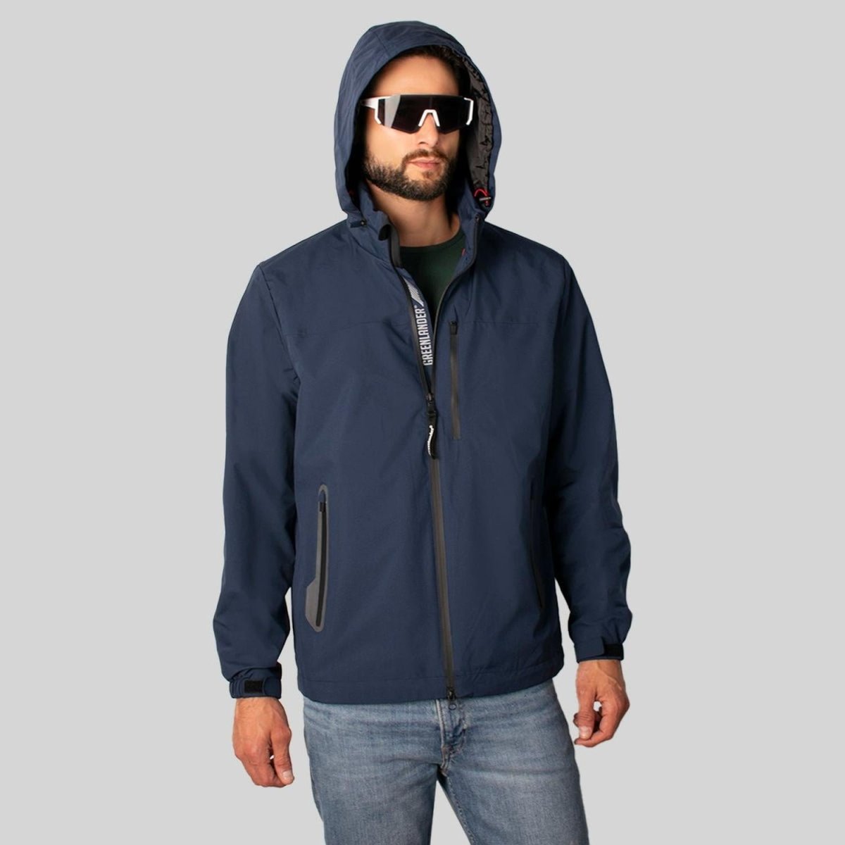 Chamarra Rompevientos Hombre Gorro Oculto Greenlander - Greenlander