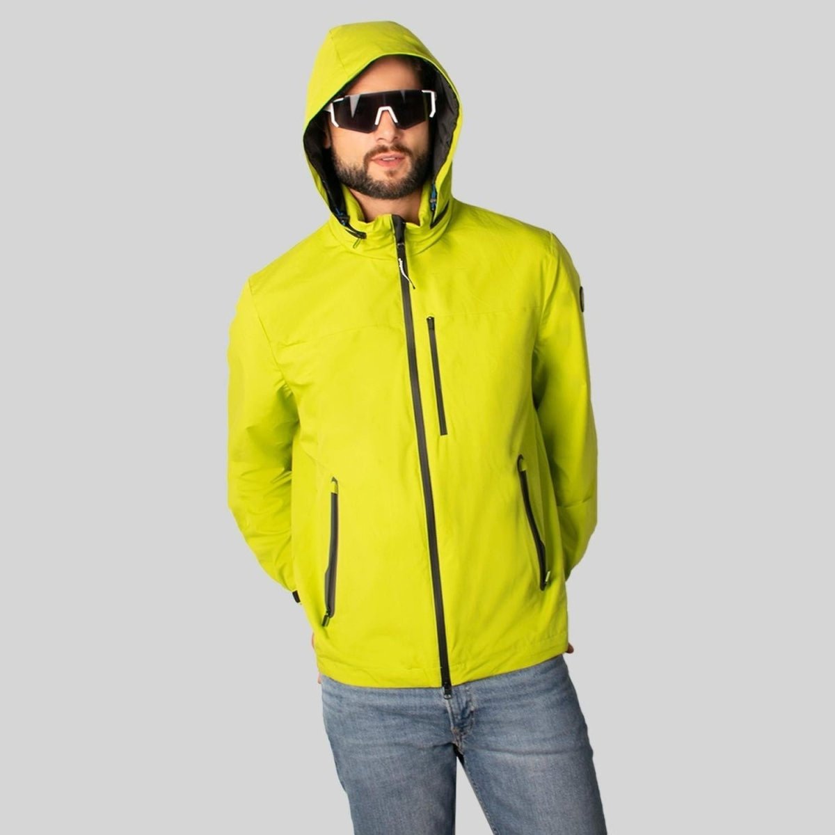 Chamarra Rompevientos Hombre Gorro Oculto Greenlander - Greenlander