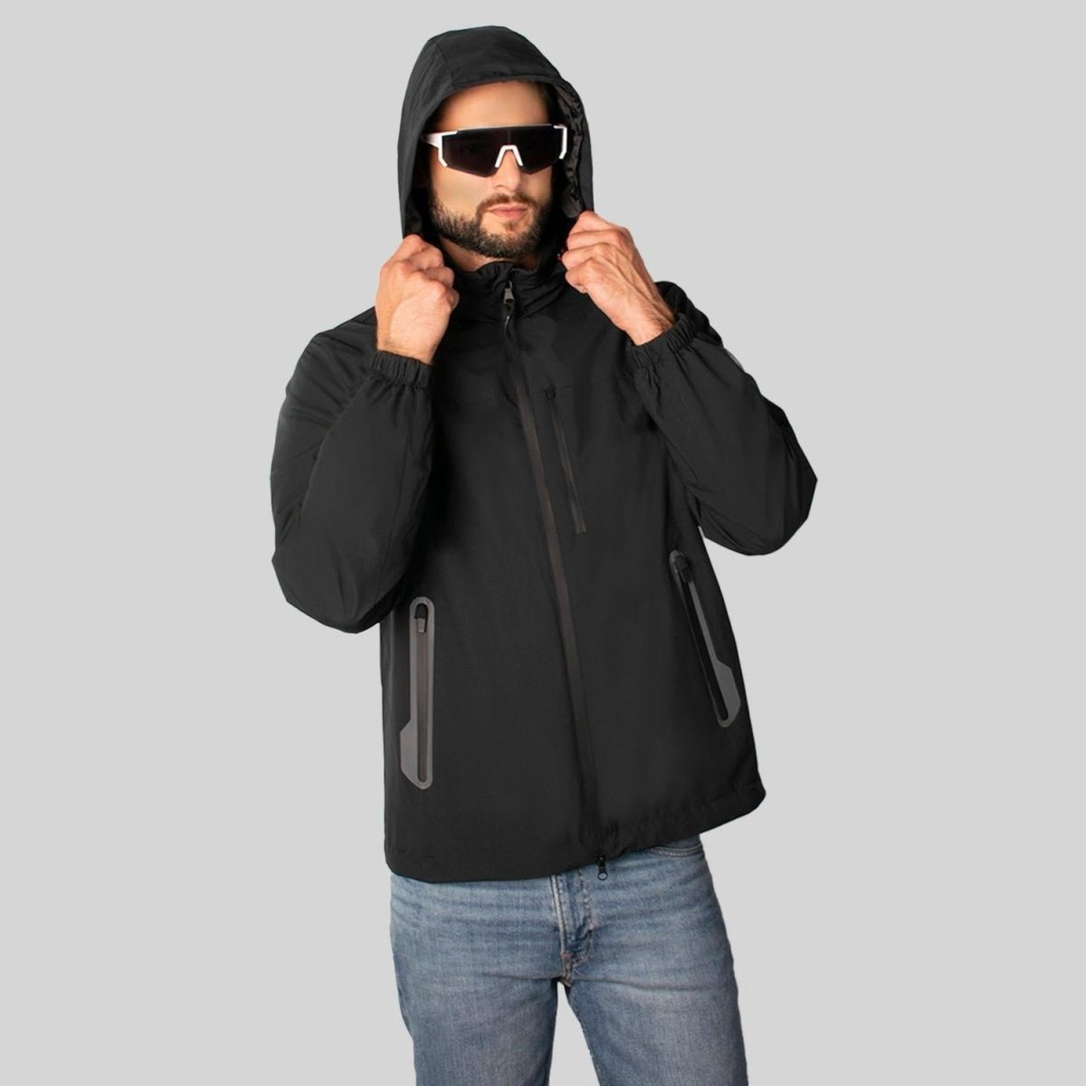 Chamarra Rompevientos Hombre Gorro Oculto Greenlander - Greenlander