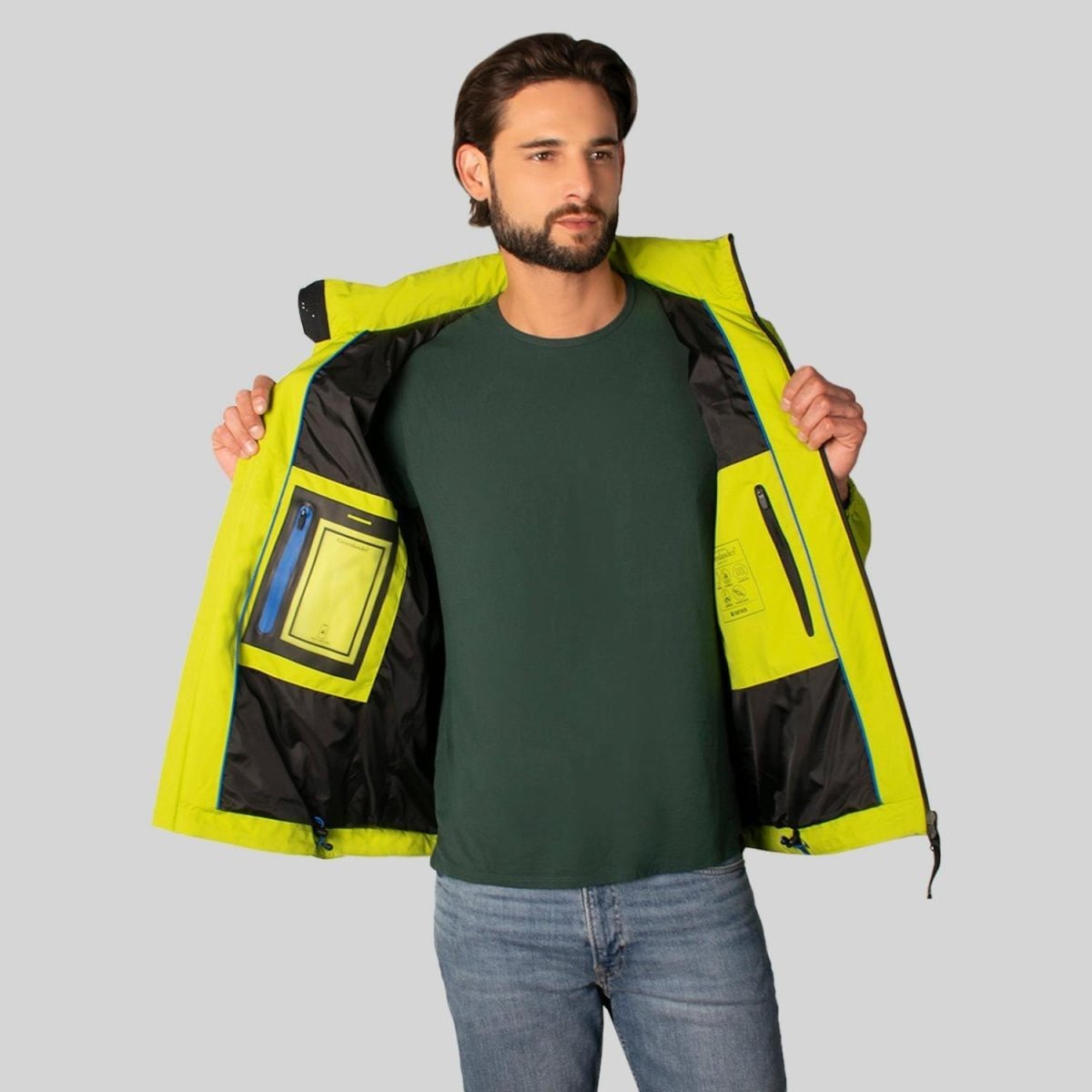 Chamarra Rompevientos Hombre Gorro Oculto Greenlander - Greenlander