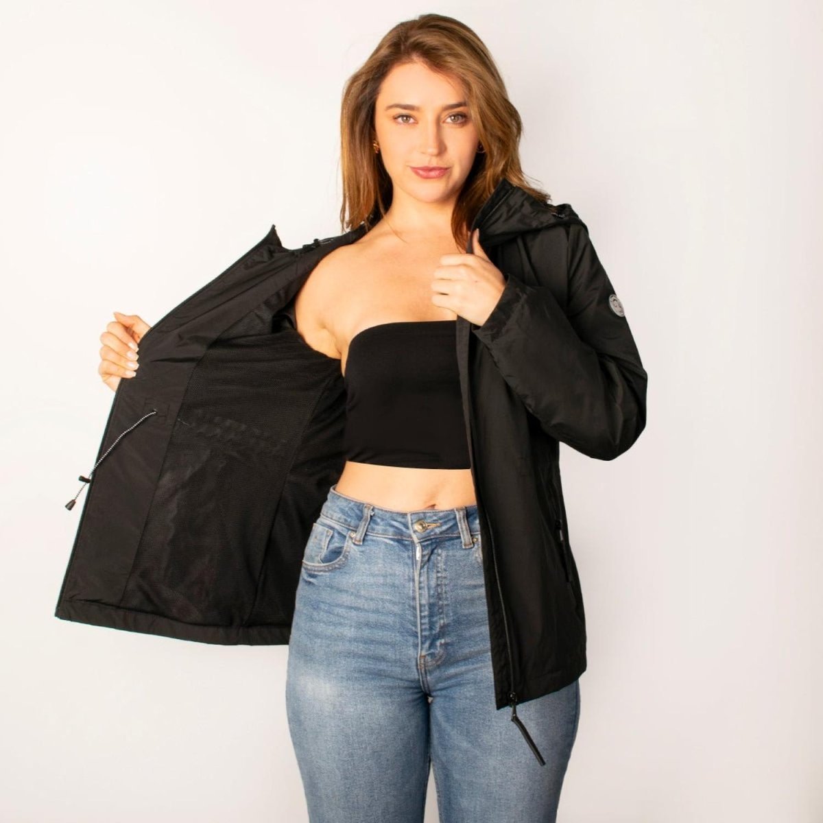 Chamarra Rompevientos Ligero con Capucha Para Mujer Greenlander - Greenlander