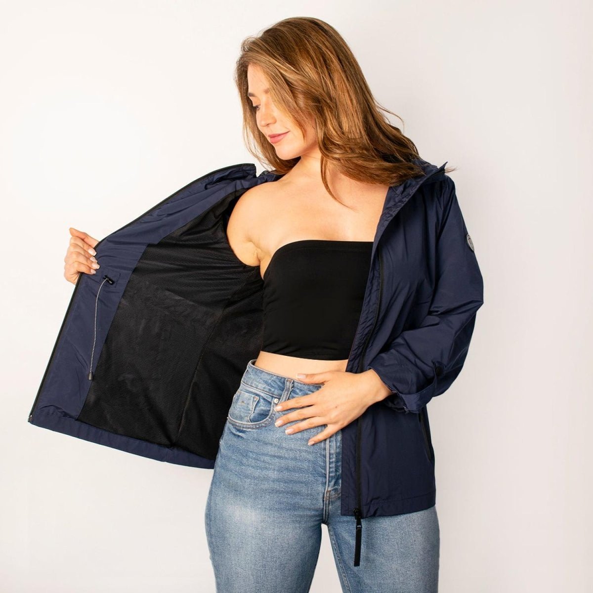 Chamarra Rompevientos Ligero con Capucha Para Mujer Greenlander - Greenlander