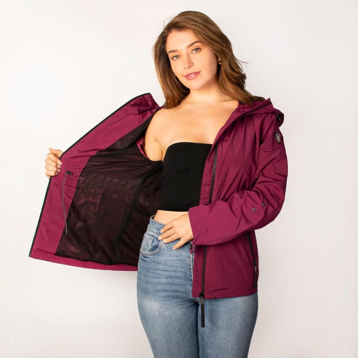 Chamarra Rompevientos Ligero con Capucha Para Mujer Greenlander - Greenlander