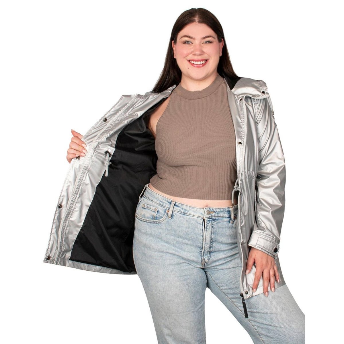 Chamarra Rompevientos Ligero Mujer Plus Size - Greenlander