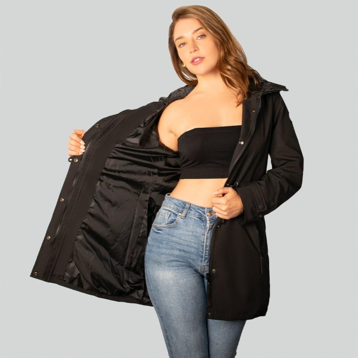 Chamarra Rompevientos Mujer con Gorro fijo Greenlander - Greenlander