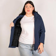 Chamarra Rompevientos Mujer Forro Polar con Gorro Desmontable Greenlander - Greenlander