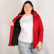 Chamarra Rompevientos Mujer Forro Polar con Gorro Desmontable Greenlander - Greenlander