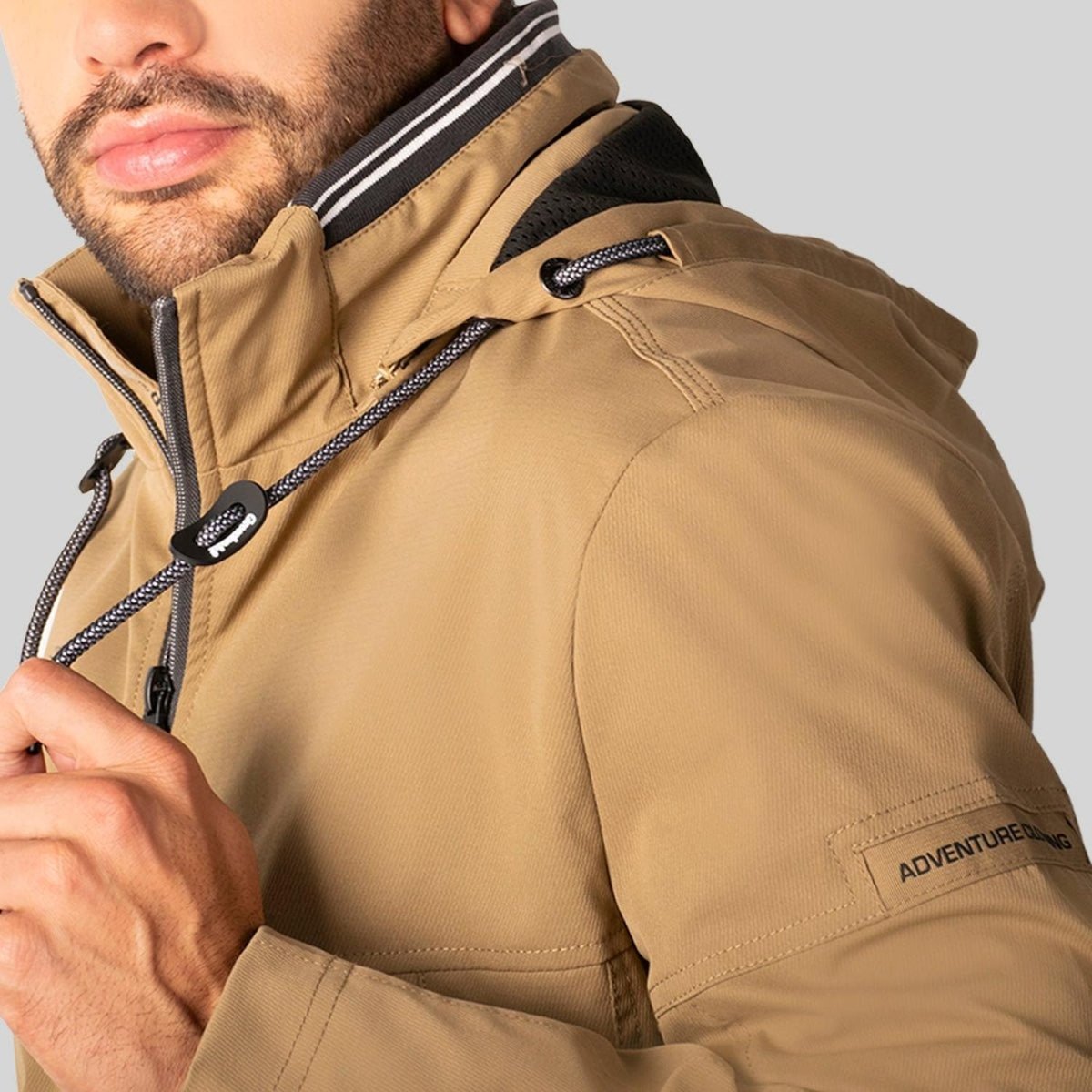 Chamarra Rompevientos Para Hombre con Forro de Mesh y Gorro Desmontable Greenlander - Greenlander