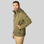 Chamarra Rompevientos Para Hombre con Forro de Mesh y Gorro Desmontable Greenlander - Greenlander