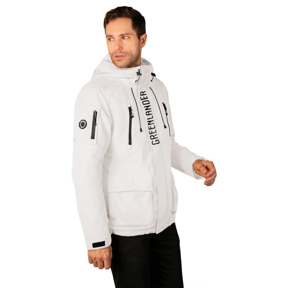 Chamarra Rompevientos Para Hombre Con Gorro Fijo Waterproof Greenlander - Greenlander