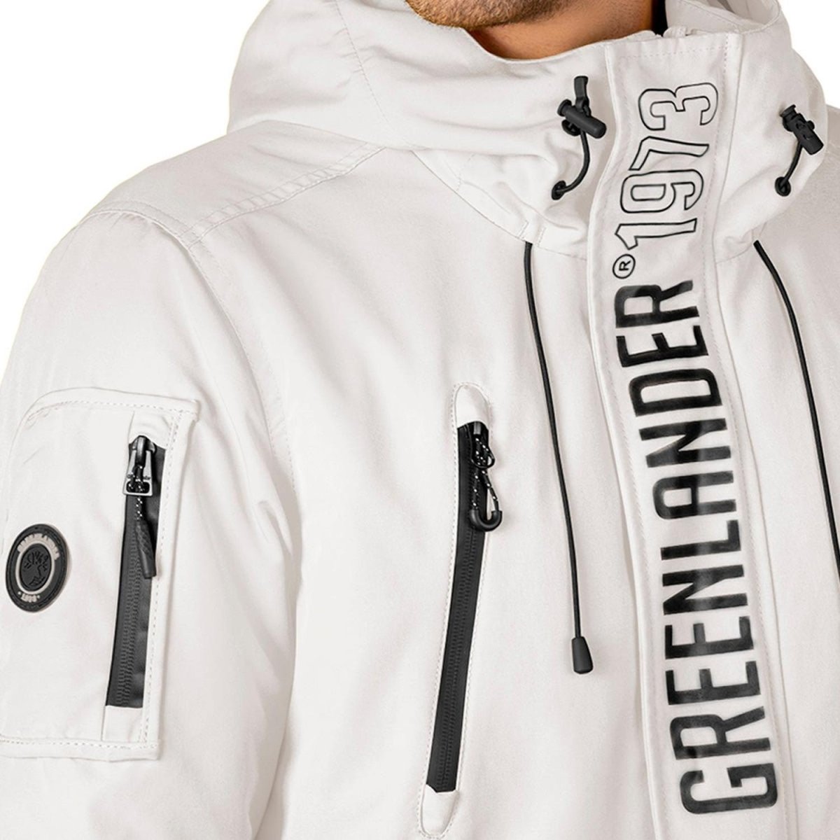 Chamarra Rompevientos Para Hombre Con Gorro Fijo Waterproof Greenlander - Greenlander