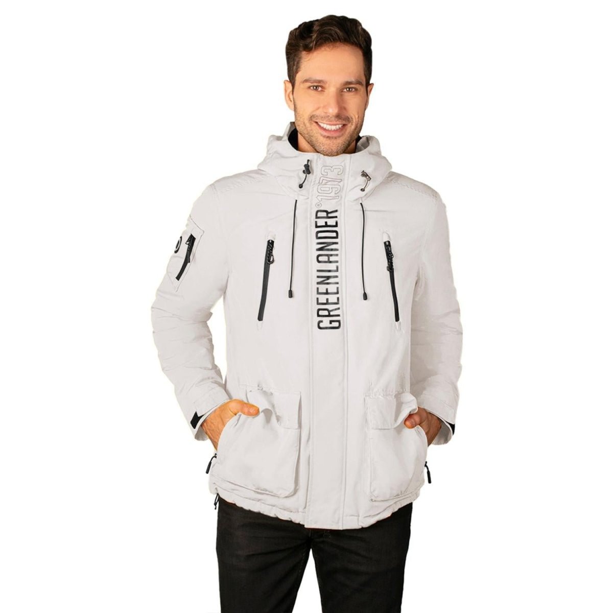 Chamarra Rompevientos Para Hombre Con Gorro Fijo Waterproof Greenlander - Greenlander