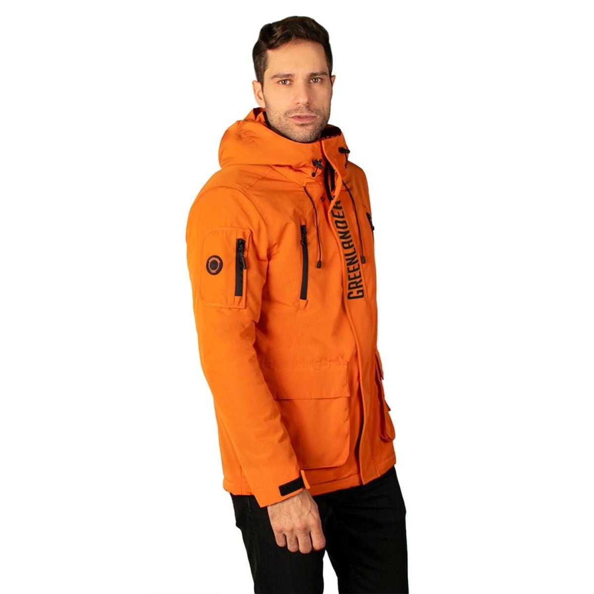 Chamarra Rompevientos Para Hombre Con Gorro Fijo Waterproof Greenlander - Greenlander