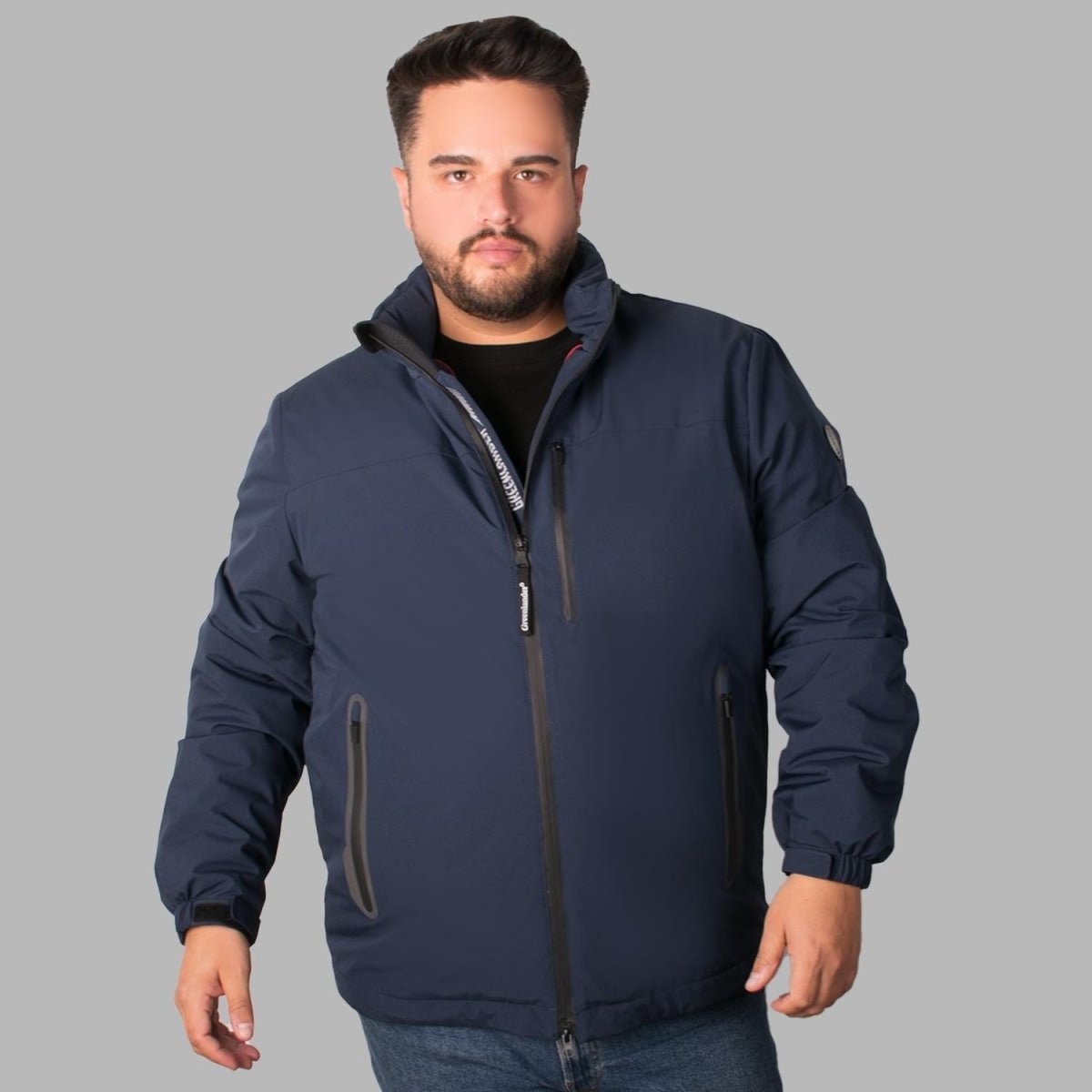 Chamarra Rompevientos Para Hombre Tallas Extra Greenlander - Greenlander