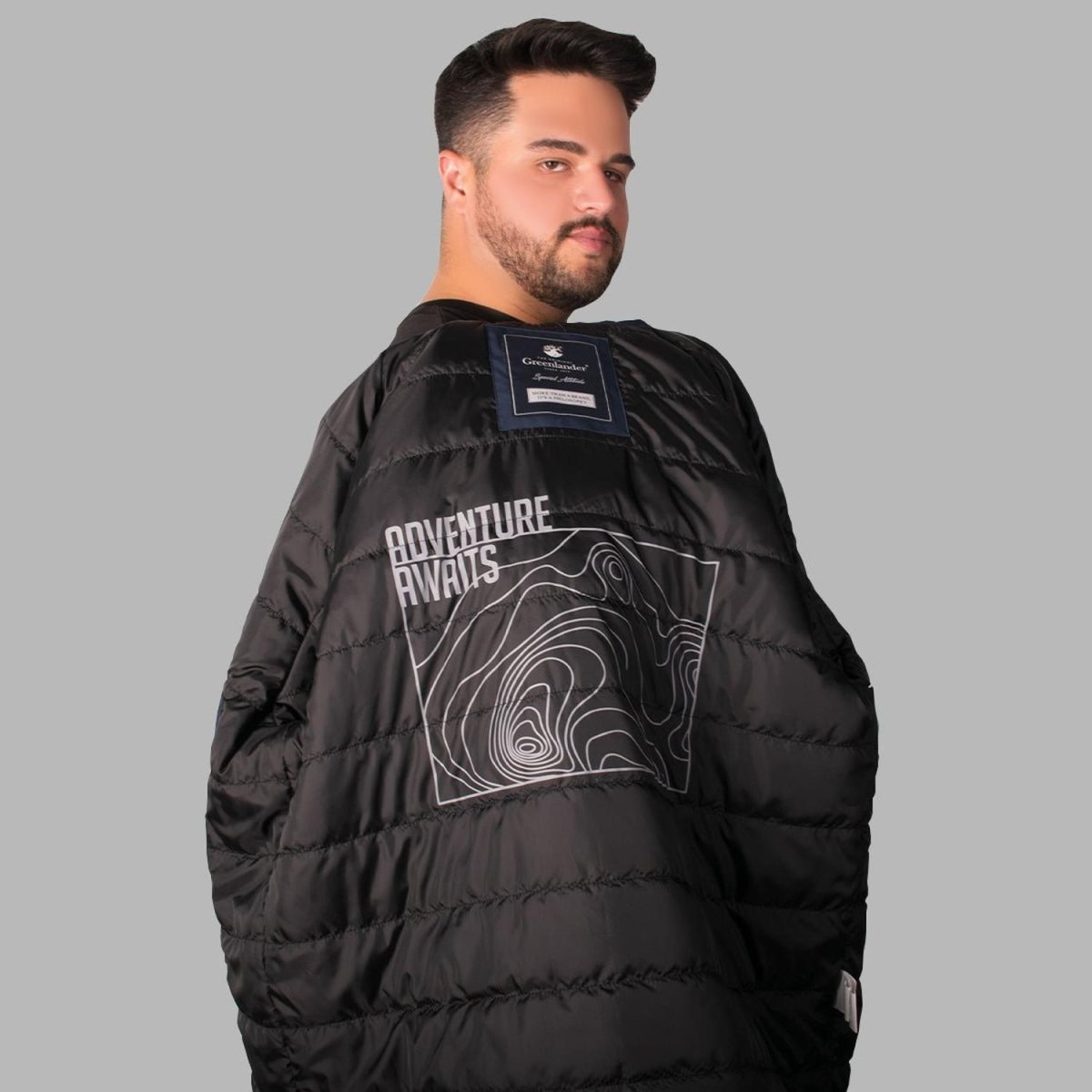 Chamarra Rompevientos Para Hombre Tallas Extra Greenlander - Greenlander