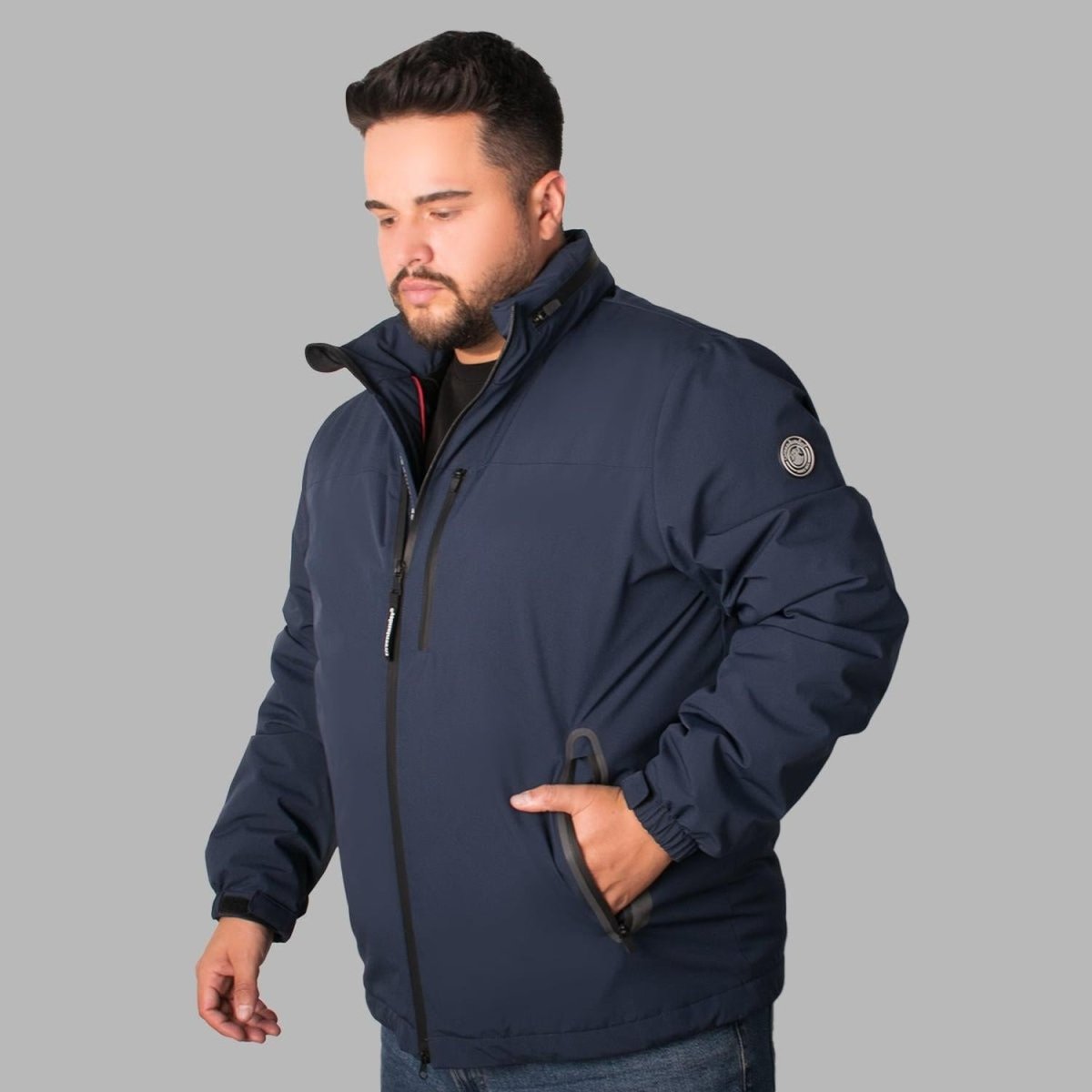 Chamarra Rompevientos Para Hombre Tallas Extra Greenlander - Greenlander