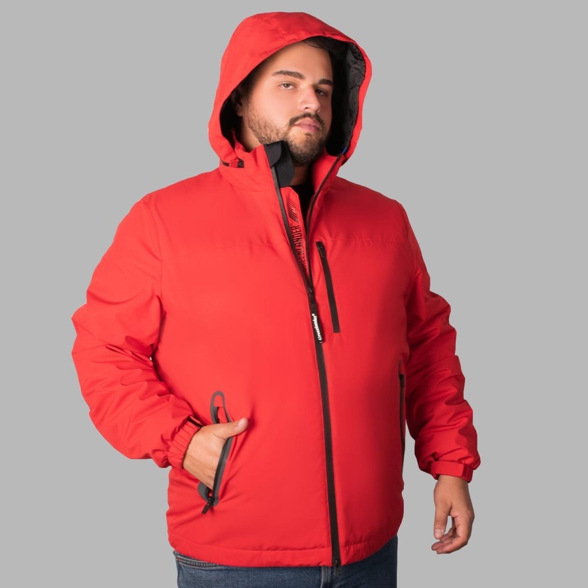 Chamarra Rompevientos Para Hombre Tallas Extra Greenlander - Greenlander