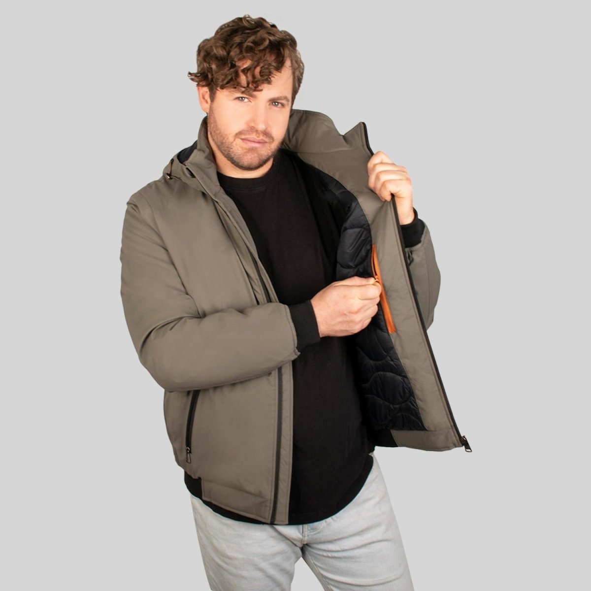 Chamarra tipo bomber para hombre con bolsillo interno Greenlander - Greenlander