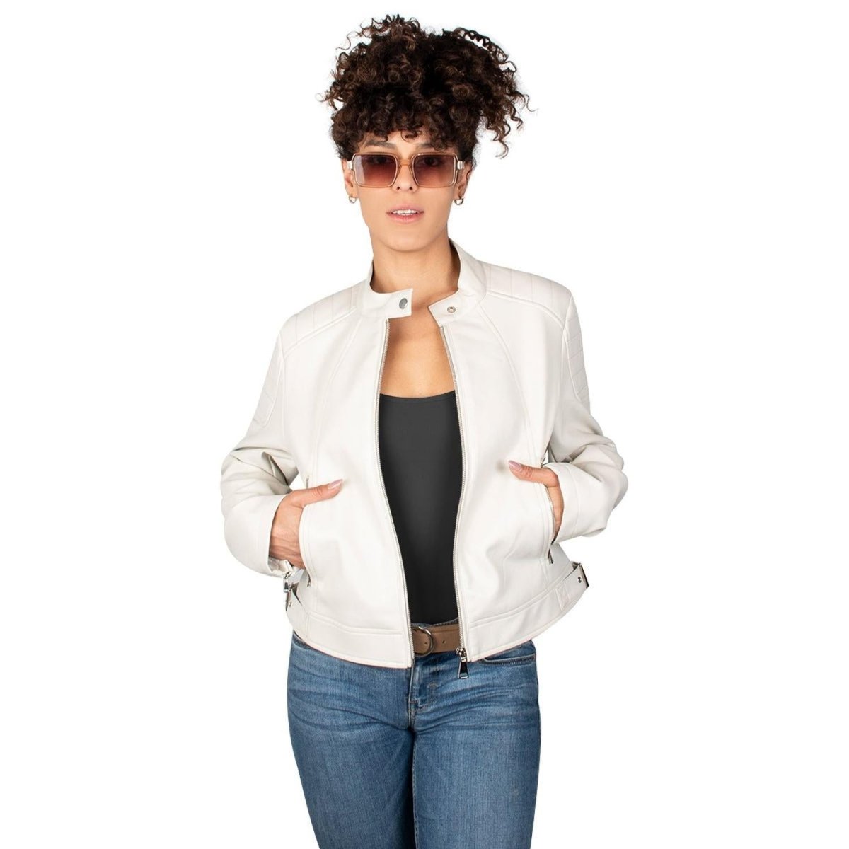 Chamarra Vinipiel Con Ajustadores De Hebilla Mujer - Greenlander