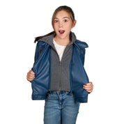 Chamarra Vinipiel Con Gorro Desmontable Niña - Greenlander