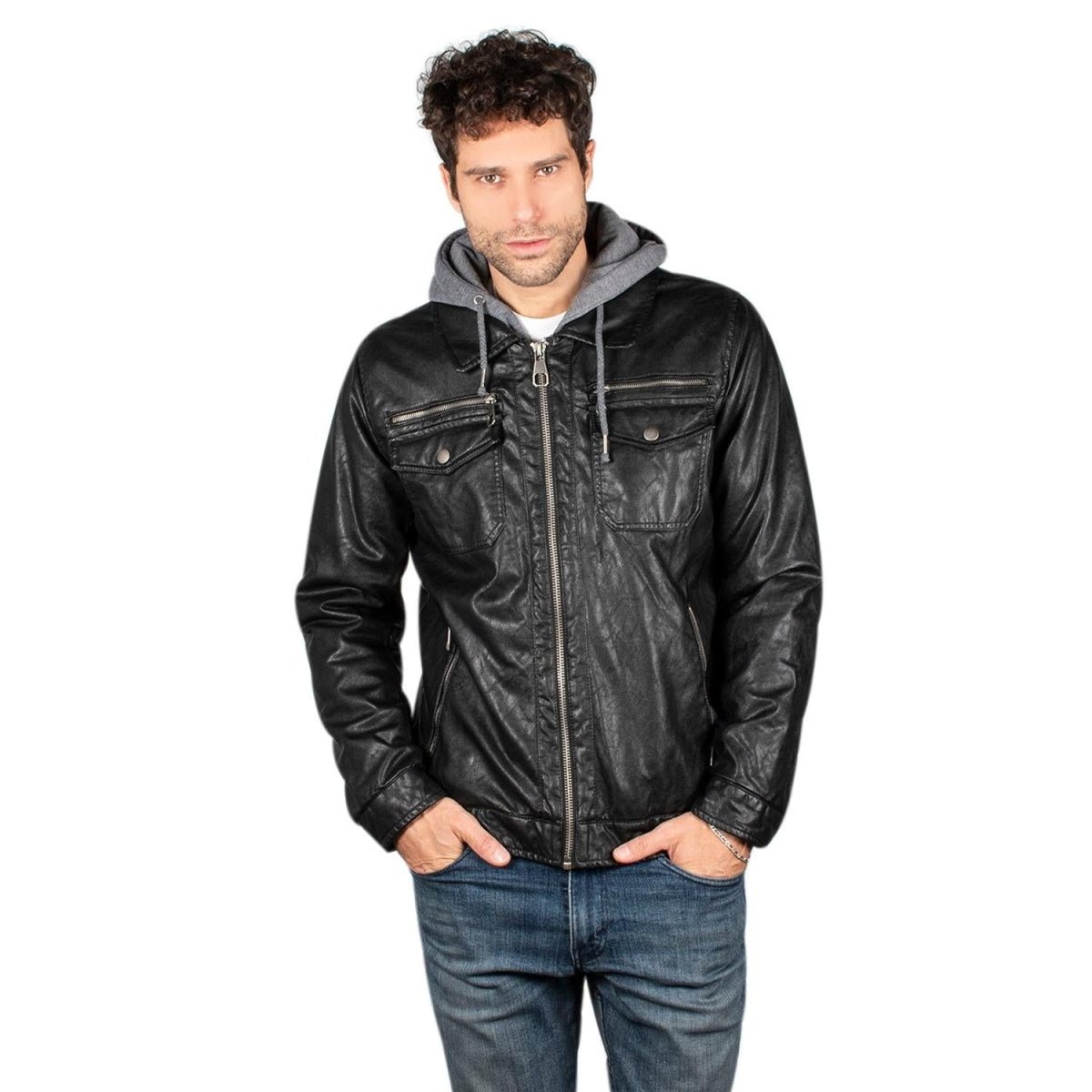 Chamarra Vinipiel Con Gorro Hombre - Greenlander