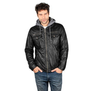 Chamarra Vinipiel Con Gorro Hombre - Greenlander